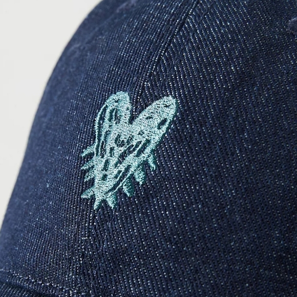 Kerri Rosenthal Pop Heart Baseball Cap - blue main image 4